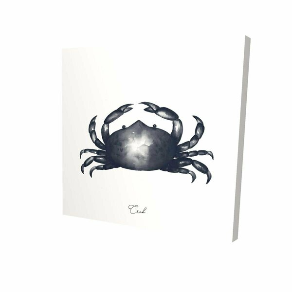 Begin Home Decor 16 x 16 in. Blue Crab-Print on Canvas 2080-1616-AN478-1
